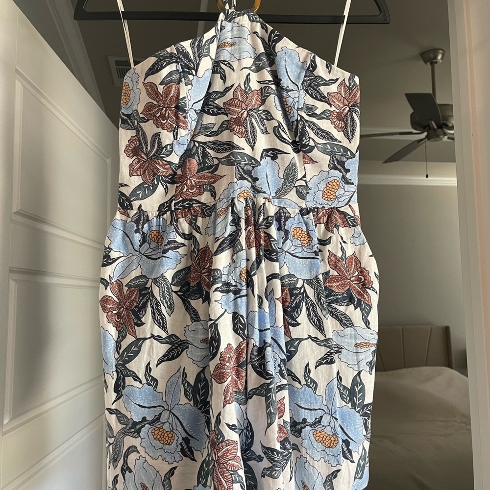 Floral Halter Neck Romper